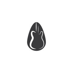 Guitar  Wave Logo Template vector symbol