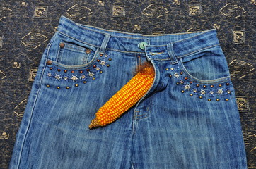 For men penis check up concept.