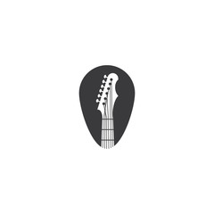 Guitar  Wave Logo Template vector symbol