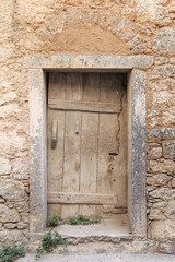 Fototapeta na wymiar Traditional Door in Mesta, Chios Island, Greece