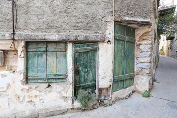 Naklejka na ściany i meble Traditional Street in Mesta, Chios Island, Greece