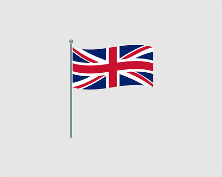 United Kingdom Flag. Official flag of United Kingdom. Vector illustration.