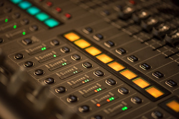 Stage controller with sliders.