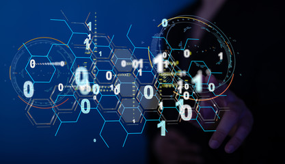 Software, web development, programming concept. Abstract Programming