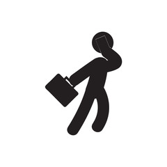 Businessman icon vector isolated on background. Trendy worker symbol. Pixel perfect. illustration EPS 10. - Vector..