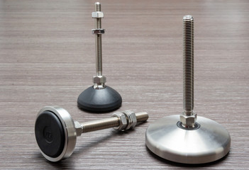 Machine foot leveling system stainless