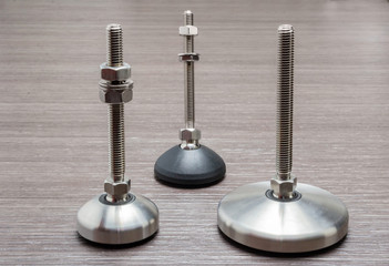 Machine foot leveling system stainless