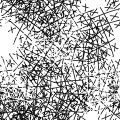 Obraz premium Seamless chaotic black and white background. Grunge texture monochrome