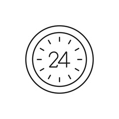 time - minimal line web icon. simple vector illustration. concept for infographic, website or app.