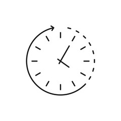 time - minimal line web icon. simple vector illustration. concept for infographic, website or app.