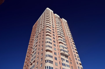 Typical modern residential area in Kiev, Ukraine