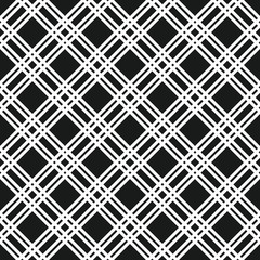 Abstract geometric black and white seamless pattern for web page, textures, card, poster, fabric, textile. Monochrome graphic repeating design. Modern minimalist stylish ornament.