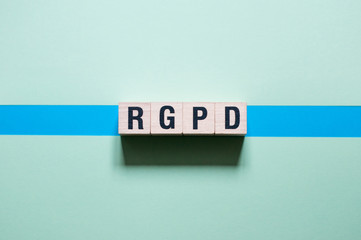 RGPD - acronym French: Reglement general sur la protection des donnees means: Spanish, French and Italian version of GDPR - General Data Protection Regulation