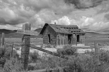 old abandoned cabin , Montana, USA