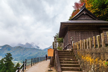 Yamadera Temple in autumn season,  Yamagata, Japan