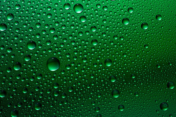 water drops on glass back ground abstract	