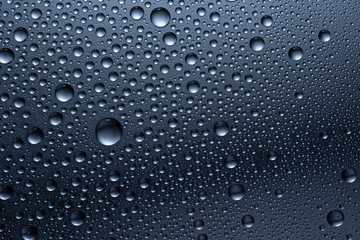 water drops on glass back ground abstract
