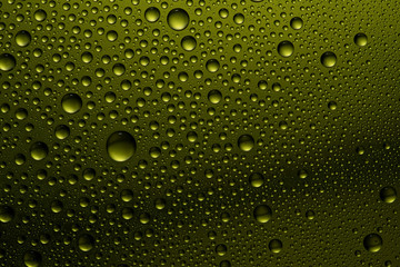 water drops on glass back ground abstract