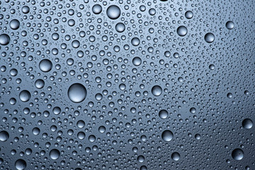 water drops on glass back ground abstract