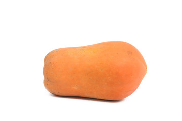 sweet papaya with a white background.