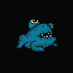 A cartoon illustration of a frog looking mad