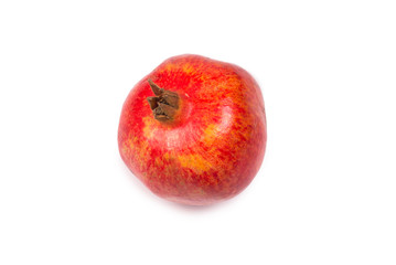 Sweet pomegranate isolated on white background.