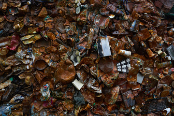 Garbage wall recycle art © Stas
