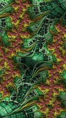 Artfully 3D rendering fractal background
