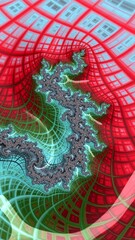 Artfully 3D rendering fractal background