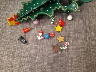 Christmas ornaments and decorations for the tree