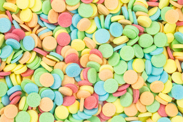 Fototapeta na wymiar background of colorful sugar sprinkles