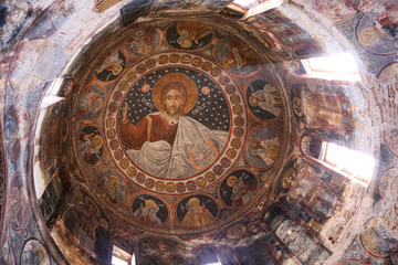 Fototapeta na wymiar Church of Holy Apostles in Pyrgi, Chios Island, Greece