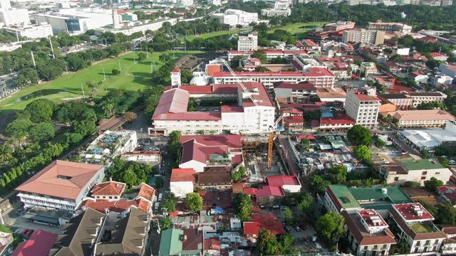 Aerial view of cityscape closed to camp aguinaldo golf place