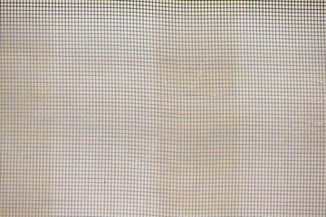 Closed up mosquito wire screen show texture and background