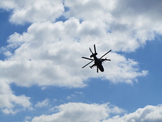 helicopter in the sky