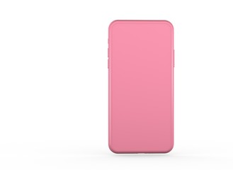  New realistic mobile phone smartphone mockup with blank screen.