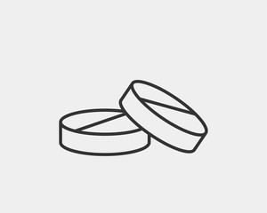 Fototapeta premium Medical icons vector. Pills icon medicine drug.