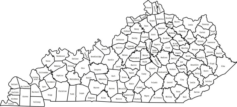 Map Of Kentucky