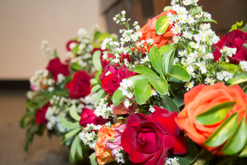 bouquet of red roses