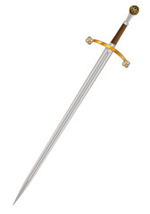 Scotts Clatmore Sword Isolated On White Background