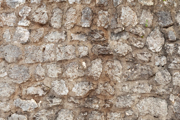 old masonry, texture of stone wall, background Montenegro