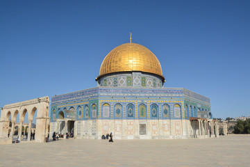 Naklejka premium Dome of the Rock Mosque in Jerusalem.
