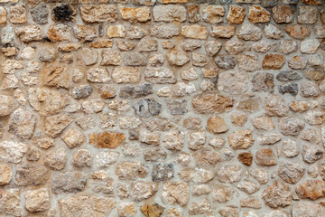 old masonry, texture of stone wall, background Montenegro