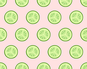 Seamless cucumber pattern