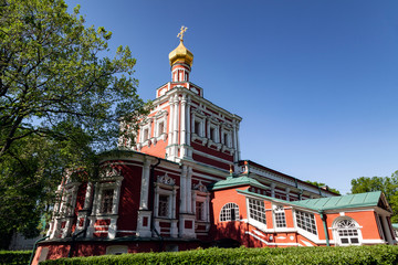 Fototapeta na wymiar Novodevichy monastery in Moscow