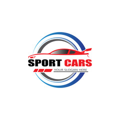 sport car logo template design vector - Vector