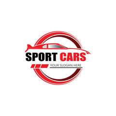 sport car logo template design vector - Vector