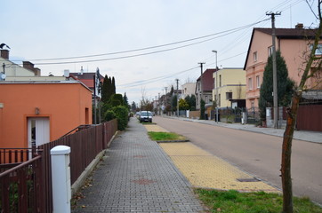 Fototapeta na wymiar street in the city of plzen