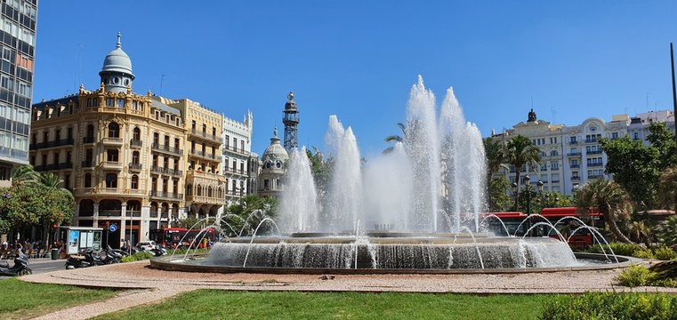 fountain in park