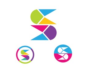Business corporate S letter logo design